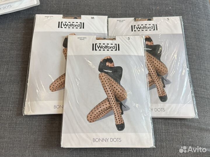 Чулки и колготки в горошек Wolford S оригинал