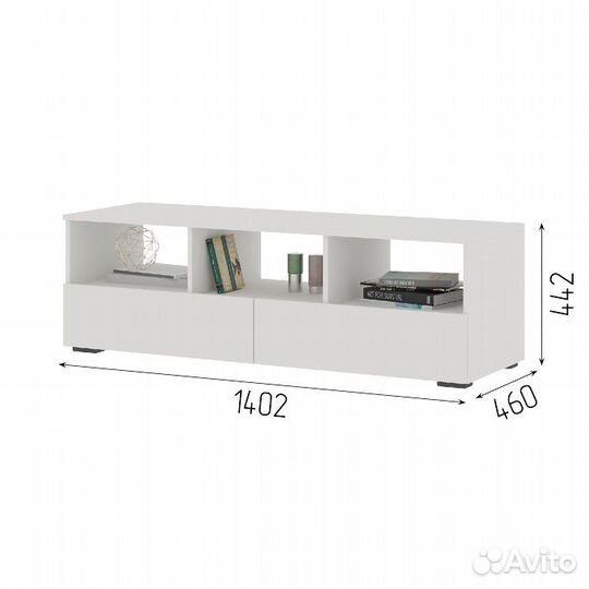 Тумба тв Хелен тб 02 белая