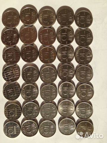 Нидерланды 10 центов 35 монет