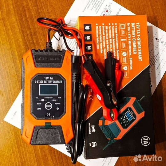 Новое автомат зарядное 7А для акб 12V десульфатор