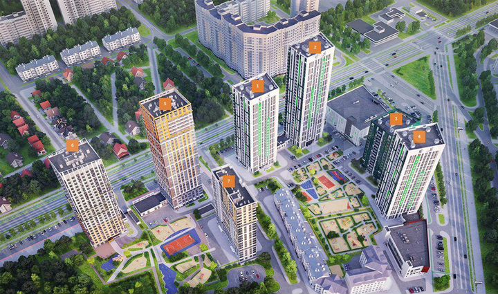 2-к. квартира, 59,5 м², 9/20 эт.