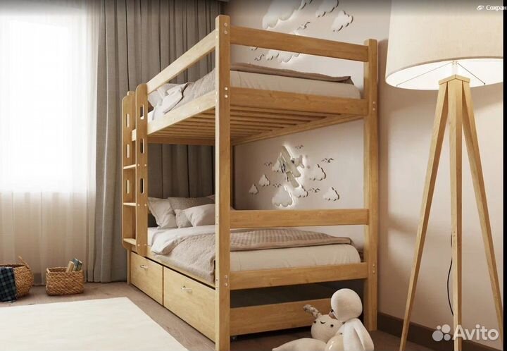 Детская двухъярусная кровать