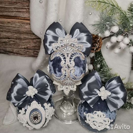 Елочные шары ручной работы