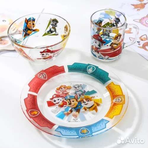 Набор столовой посуды щенячий патруль