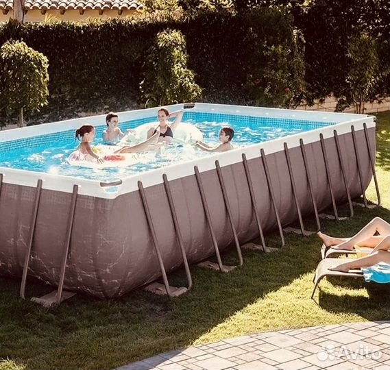 Новый Каркасный бассейн прямоугольный