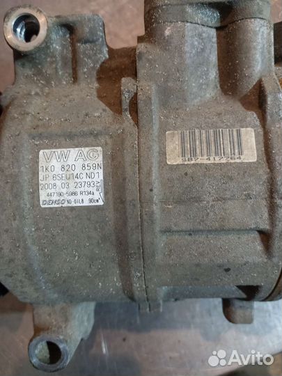 Компрессор кондиционера VW Jetta 5