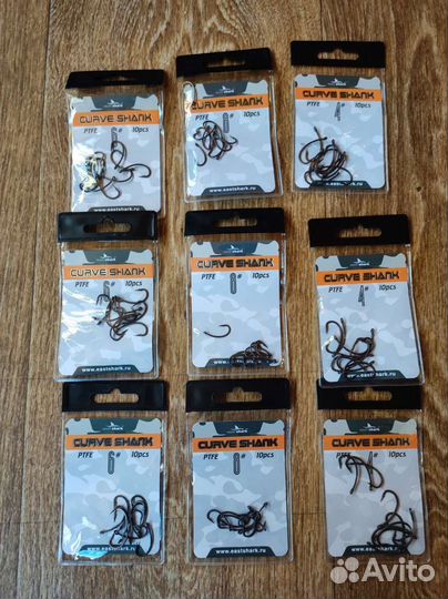 Крючки карповые, eastshark 4,6,8