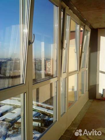 Пластиковый балкон с козырьком, лоджия пластик