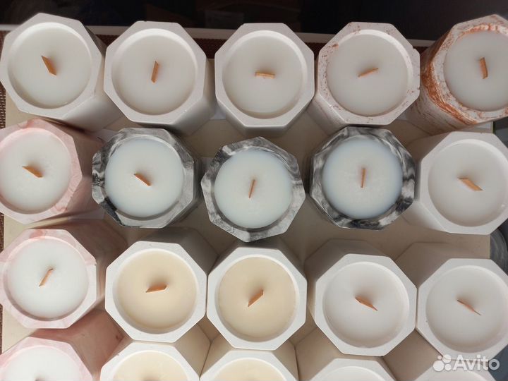Ароматическая свеча ручной работы