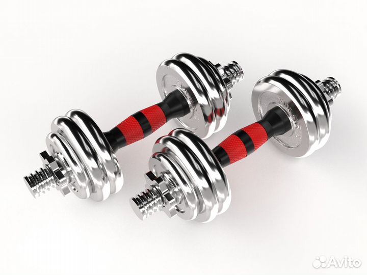 Набор гантелей unixfit в кейсе 15kg