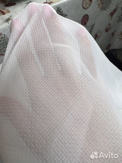 Тюль вуаль белый