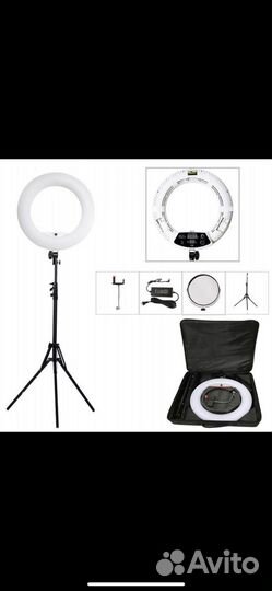 Кольцевая лампа со штативом новая