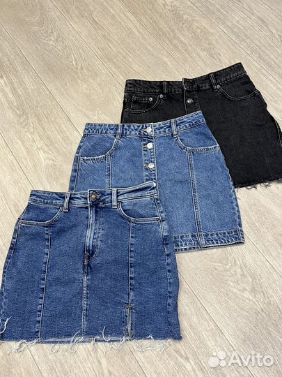 Юбки джинсовые Pull&Bear; Bershka