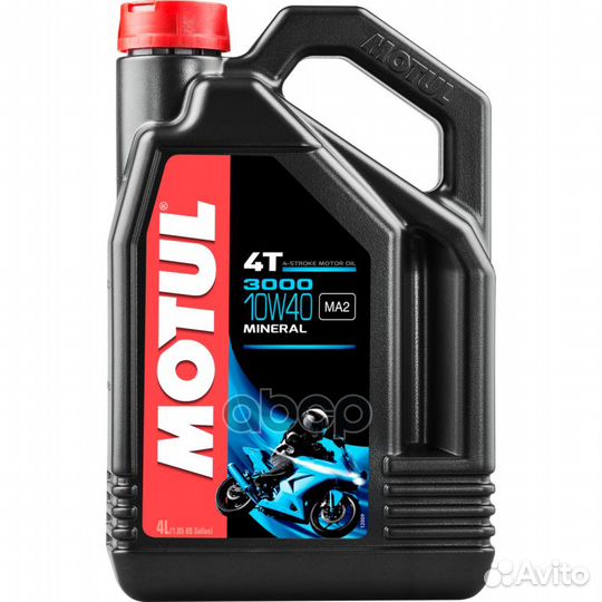 Моторное масло 3000 4T SAE 10W-40 4 L 107693 motul