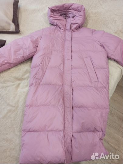 Пуховик зимний женский оверсайз длинный