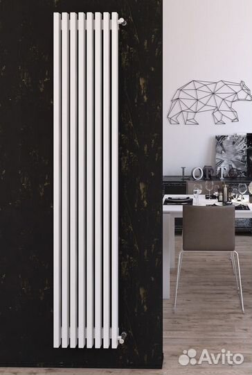 Вертикальный трубчатый радиатор Steel от завода