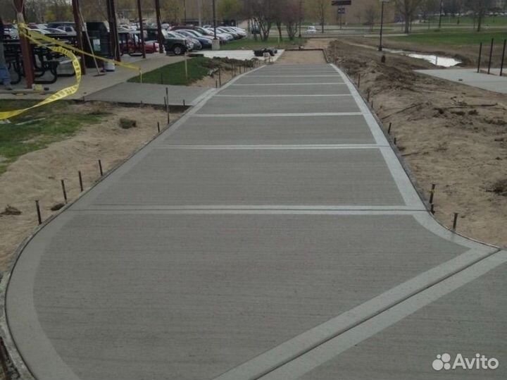 Ланшафтные плиты из бетона. Бетонные работы