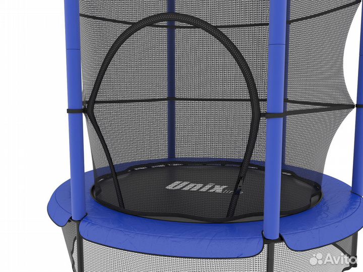 Батут unix line Kids 4,6 ft Blue (140 cm)