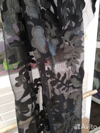 Отрезы ткани кружево, сетка с вышивкой