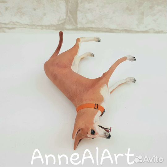 Портретные фигурки собак из полимерной глины заказ