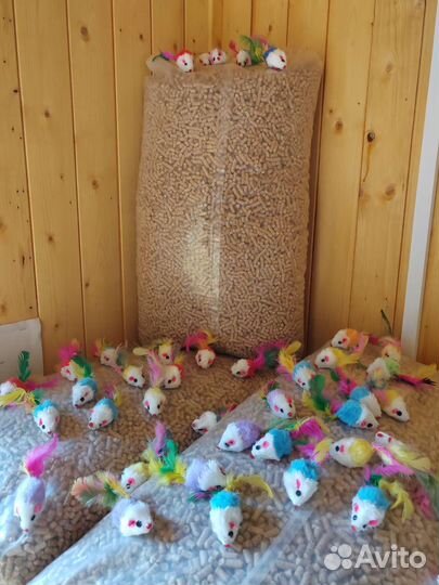 Древесный наполнитель для кошачьего туалета