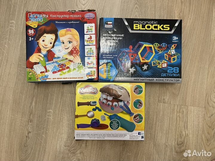 Конструктор магнитный, развивающие игрушки
