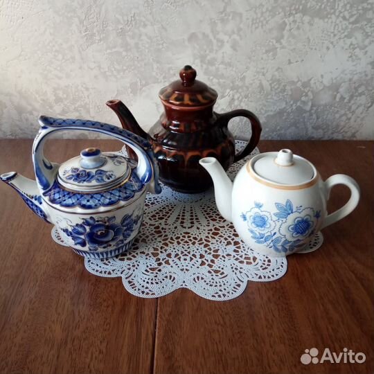 Чайники фарфор, керамика СССР
