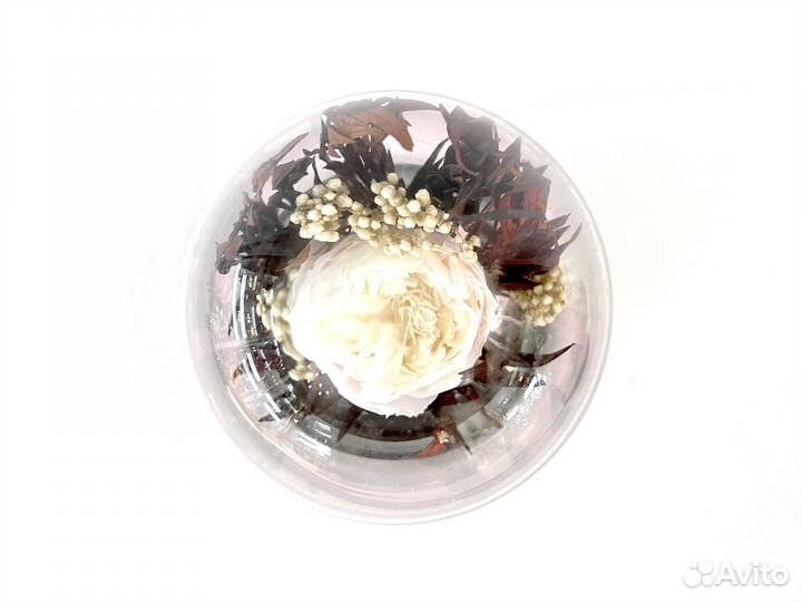 Композиция в колбе Стабилизированные цветы