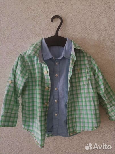 Рубашка zara для мальчика 92