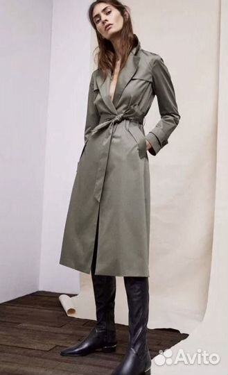 Плащ тренч massimo dutti
