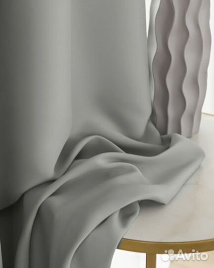 Блэкаут шторы Марсель Серая гавань