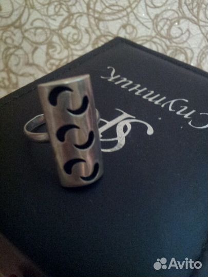 Кольцо серебро