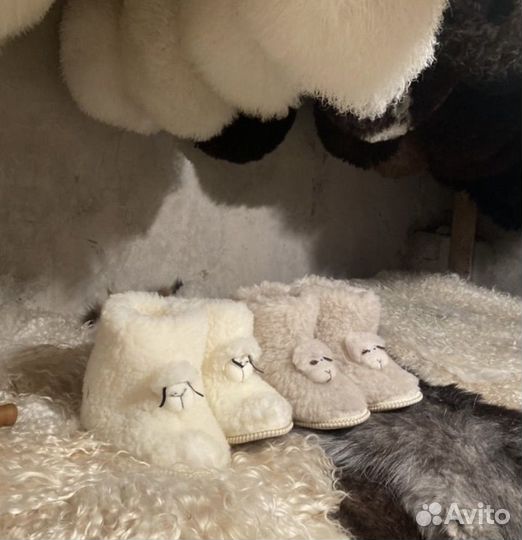 Чуни из натуральной овчины