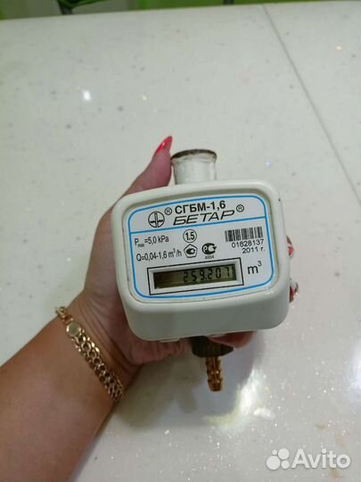 Газовый счетчик сгбм-1,6 бетар в отличном сост