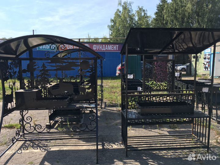 Мангалы, дровницы, костровые чаши, урны