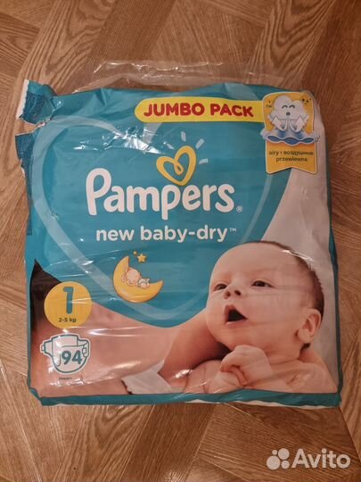 Подгузники Pampers 1 (2-5 kg) 94 шт