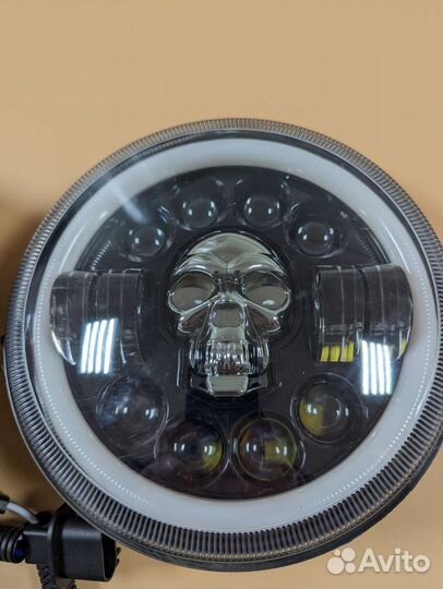 Передние фары нива УАЗ мото новые черепа