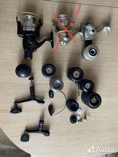 Катушки рыболовные, шпули для катушек