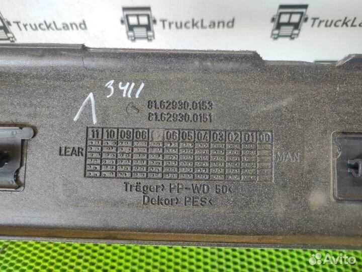 Обшивка боковой стенки кабины левая Man Tgx