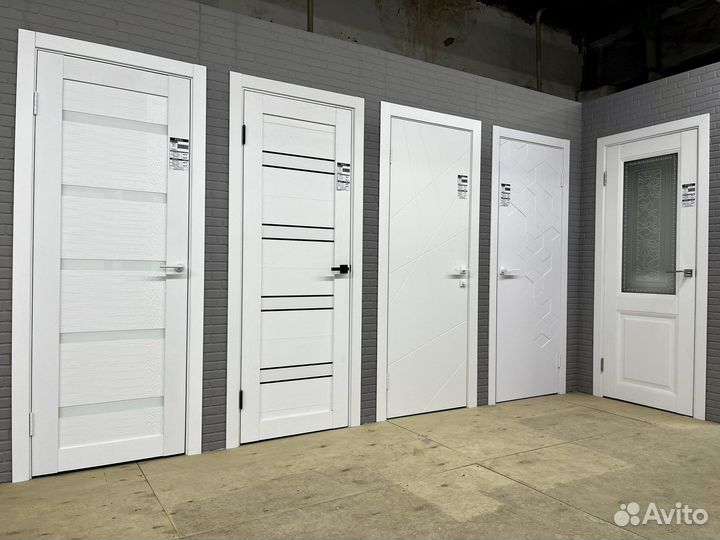 Двери межкомнатные белые новые, пвх, эмаль