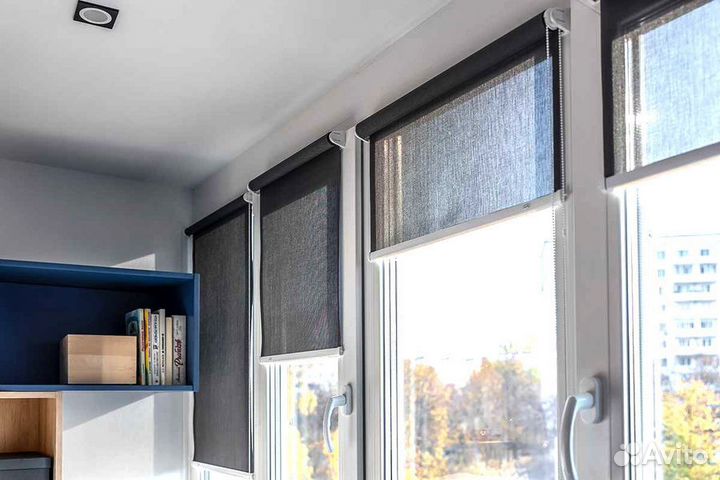 Римские шторы с электроприводом на заказ