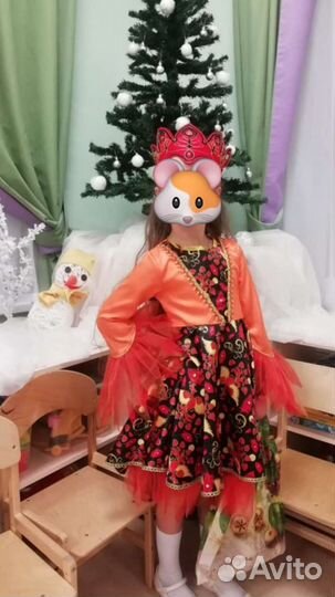 Карнавальный костюм Жар-Птица новый 122-128 р