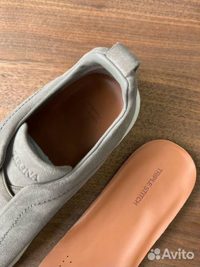 Слипоны замшевые мужские Zegna