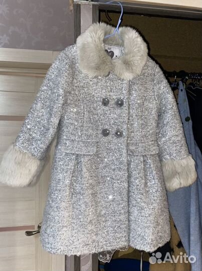 Пальто для девочки 104 110