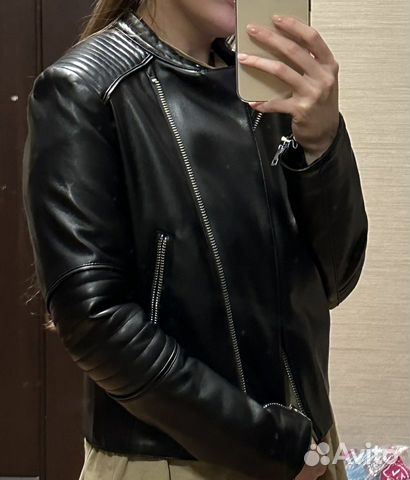 Кожаная куртка Zara косуха