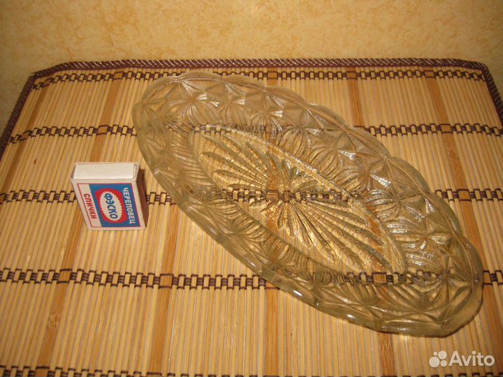 Селедочница салатник СССР хрусталь