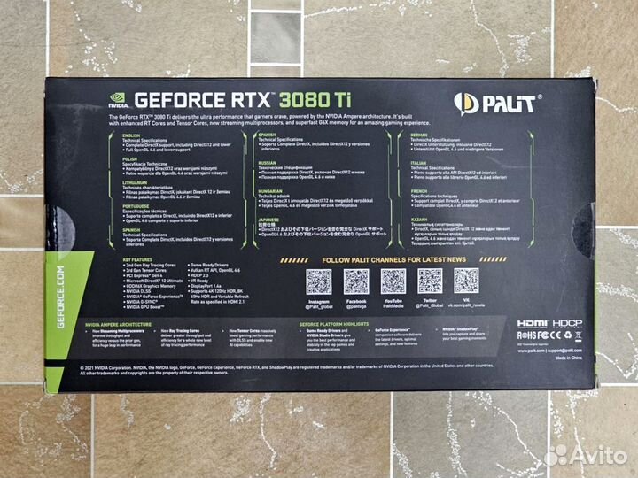 Видеокарта Palit GeForce RTX 3080 Ti GamingPro