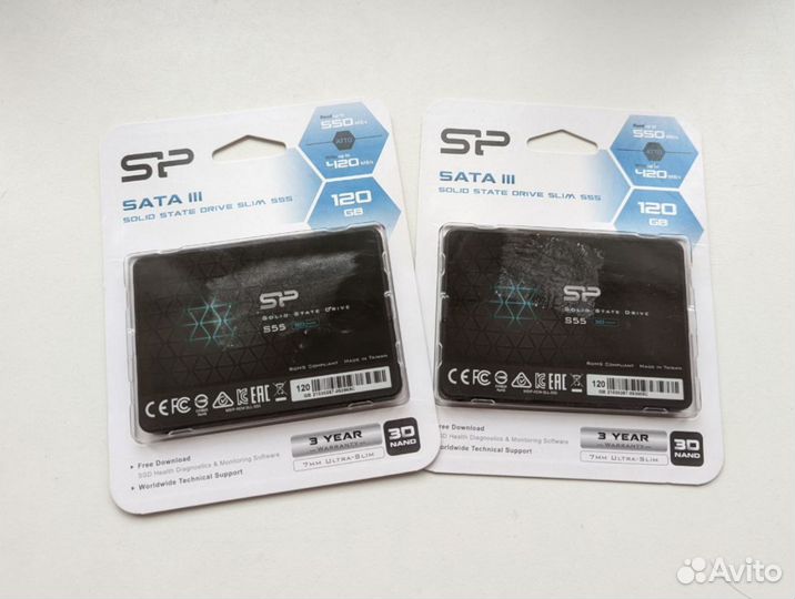 Ssd Silicon power SP120gbss3S55S25 120Гб