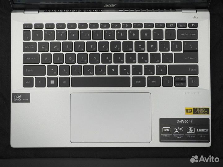 Ноутбук Acer SFG14-72T Ultra 7 155H / 1TB / Touch