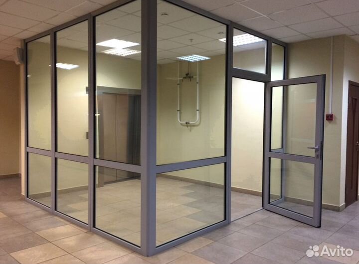 Противопожарные алюминиевые перегородки